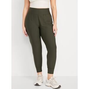 Old Navy Powersoft Green High Rise Activewear Jogger Leggings